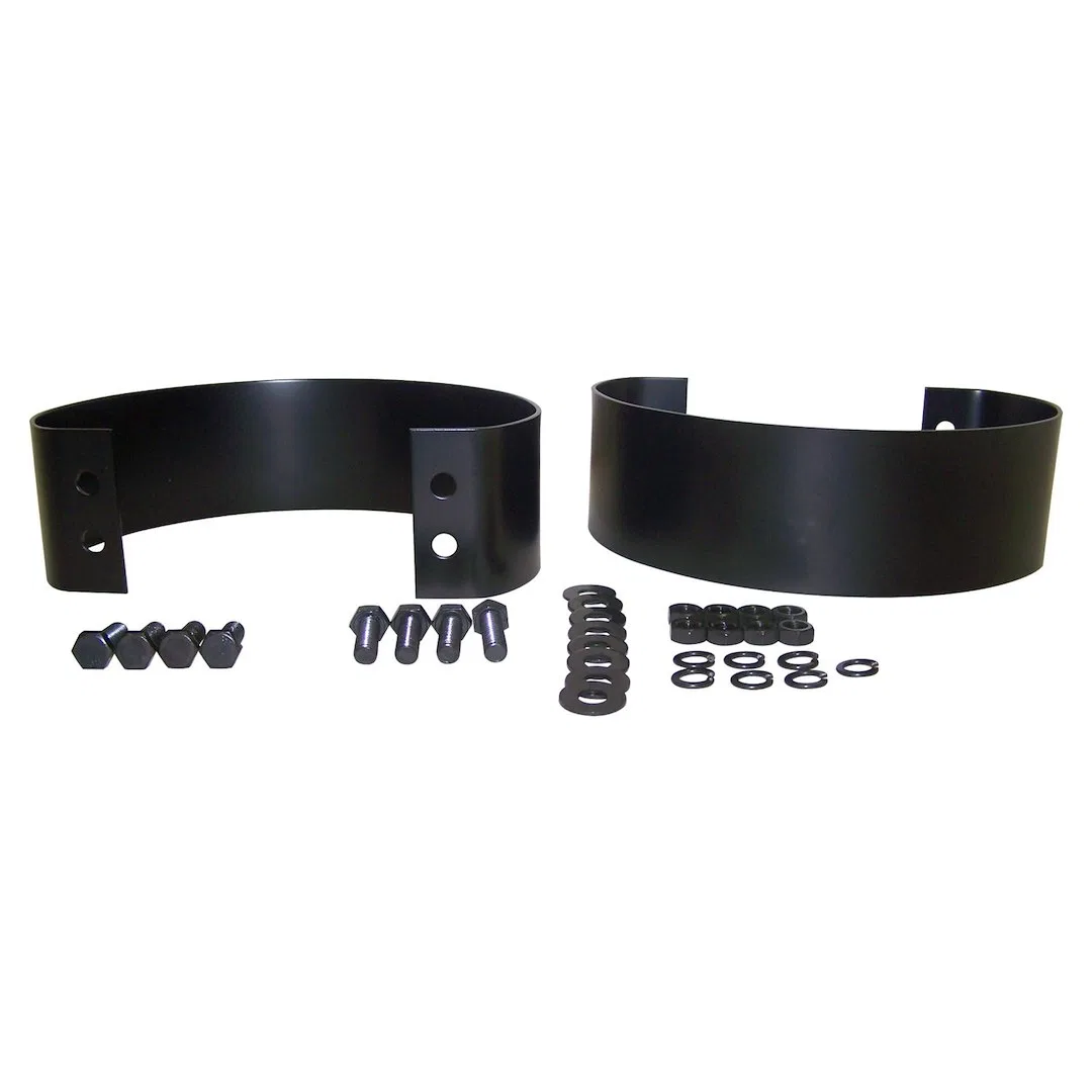 5355457K – CROWN AUTO Bumper Guard, Black Steel Set of 2